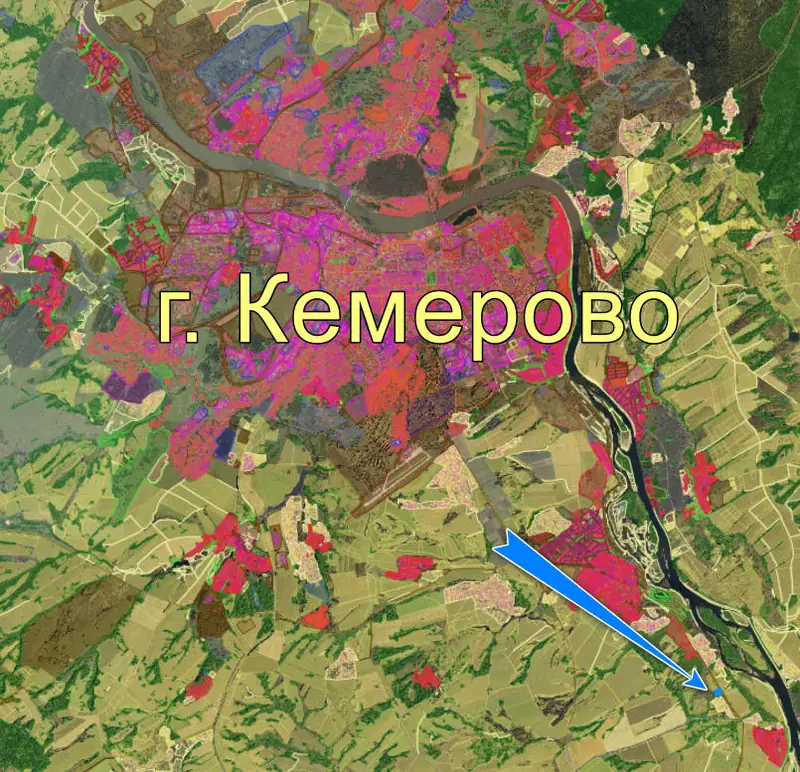 Участок 1 гектар в 18 км от Кемерово, Кемеровский муниципальный округ, Кемеровская область - Кузбасс — фото 1